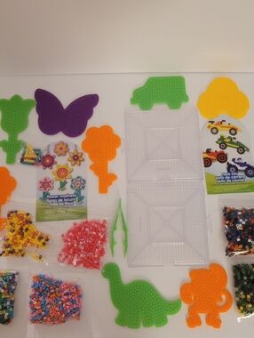 Perler Beads and Pegboards  Bundle Flower Madness Race Car Summer Craft DIY